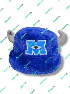 TOKYO DISNEY MONSTERS UNIVERSITY SULLEY BLUE HORN FUZZY FLEECE BUCKET HAT